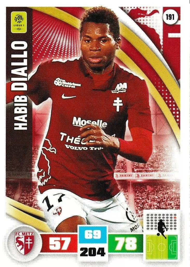 Adrenalyn XL Foot 2016-2017 - Habib Diallo - FC Metz