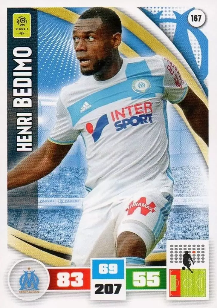 Adrenalyn XL Foot 2016-2017 - Henri Bedimo - Olympique de Marseille