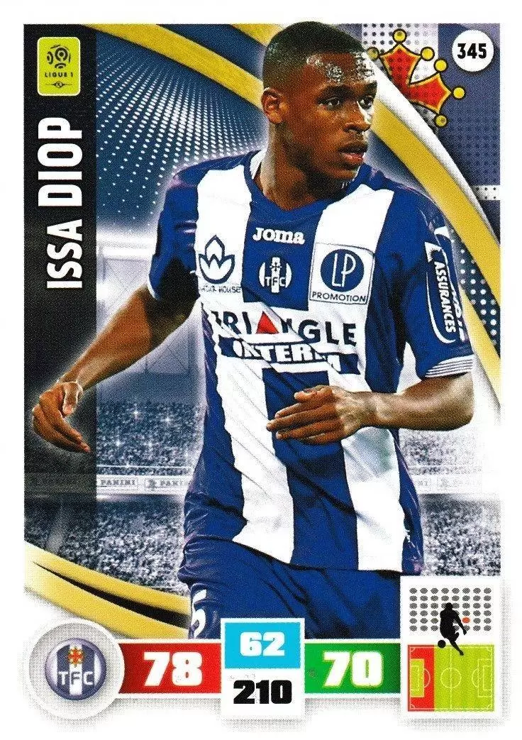 Adrenalyn XL Foot 2016-2017 - Issa Diop - Toulouse Football Club