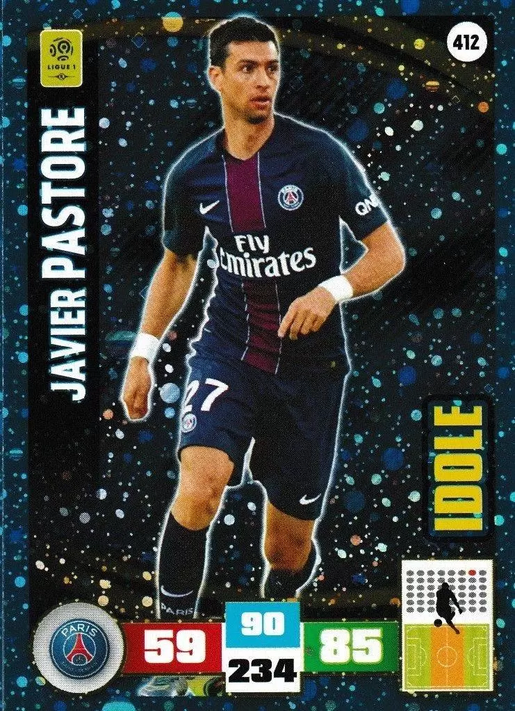 Adrenalyn XL Foot 2016-2017 - Javier Pastore - Paris Saint-Germain - Idole