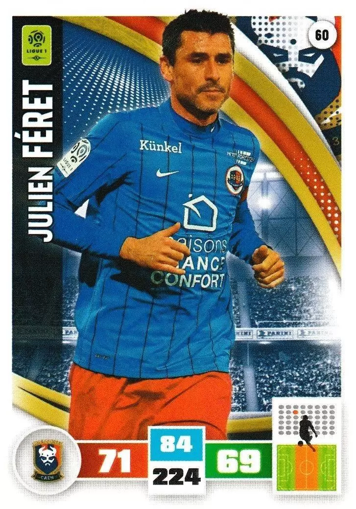 Adrenalyn XL Foot 2016-2017 - Julien Féret - Stade Malherbe Caen
