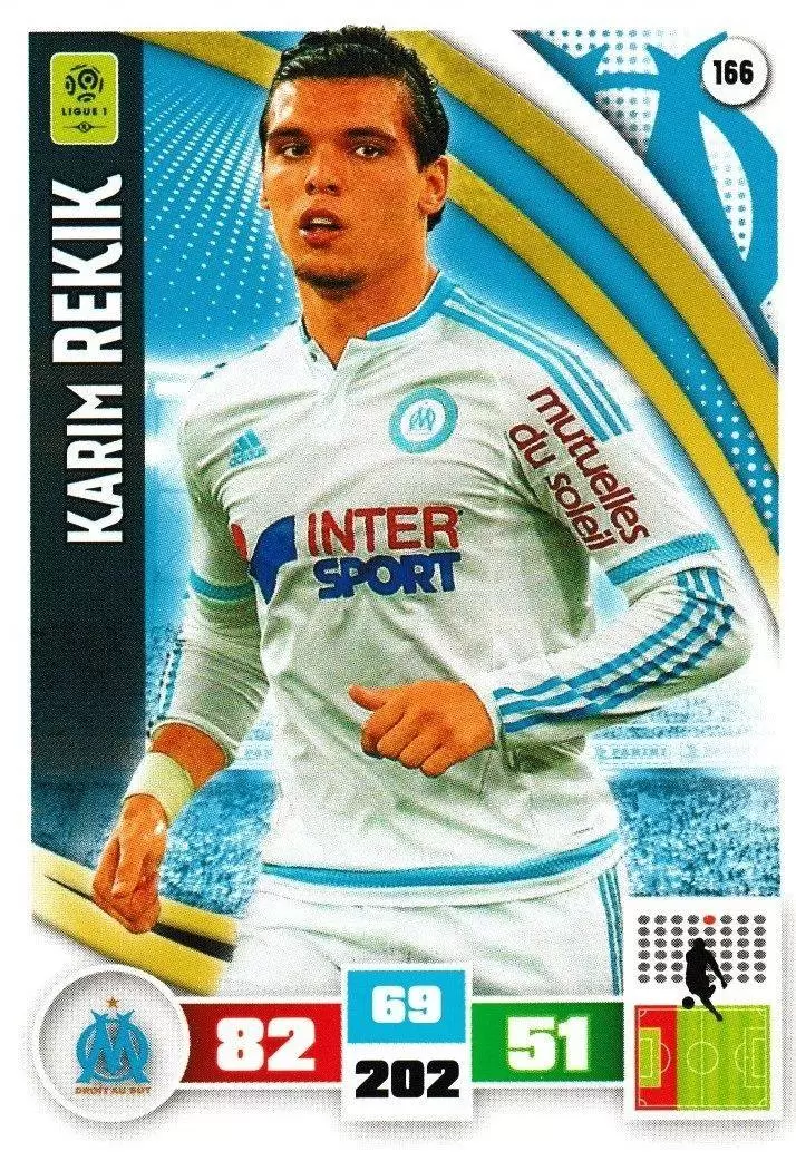Adrenalyn XL Foot 2016-2017 - Karim Rekik - Olympique de Marseille