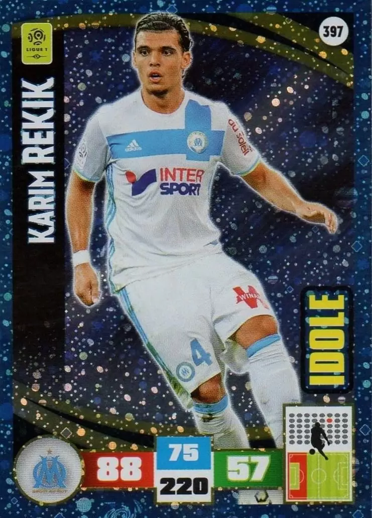 Adrenalyn XL Foot 2016-2017 - Karim Rekik - Olympique de Marseille - Idole