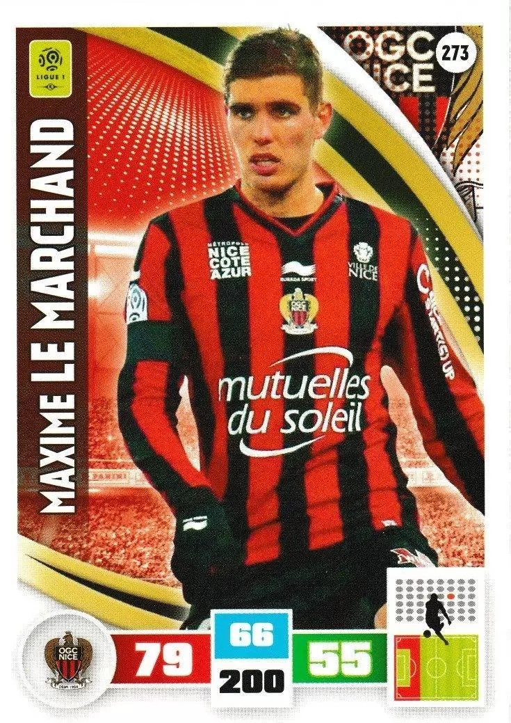 Adrenalyn XL Foot 2016-2017 - Maxime Le Marchand - OGC Nice