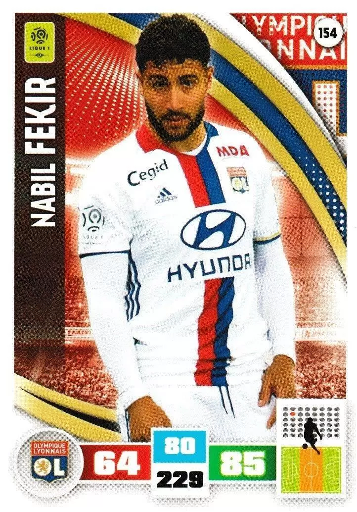Adrenalyn XL Foot 2016-2017 - Nabil Fekir - Olympique Lyonnais