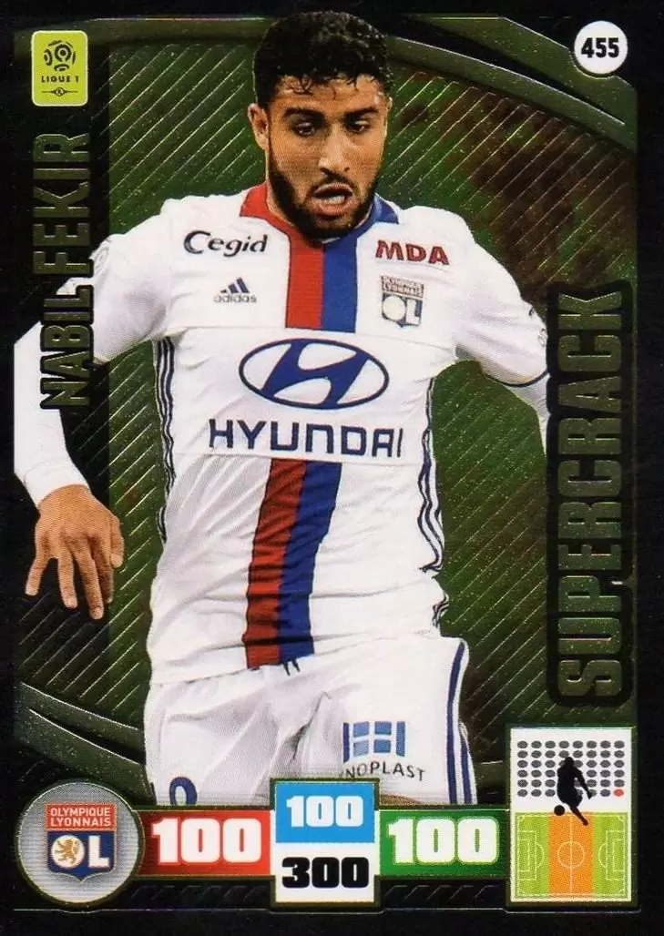 Adrenalyn XL Foot 2016-2017 - Nabil Fekir - Olympique Lyonnais - Supercrack