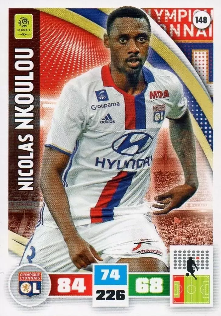 Adrenalyn XL Foot 2016-2017 - Nicolas Nkoulou - Olympique Lyonnais