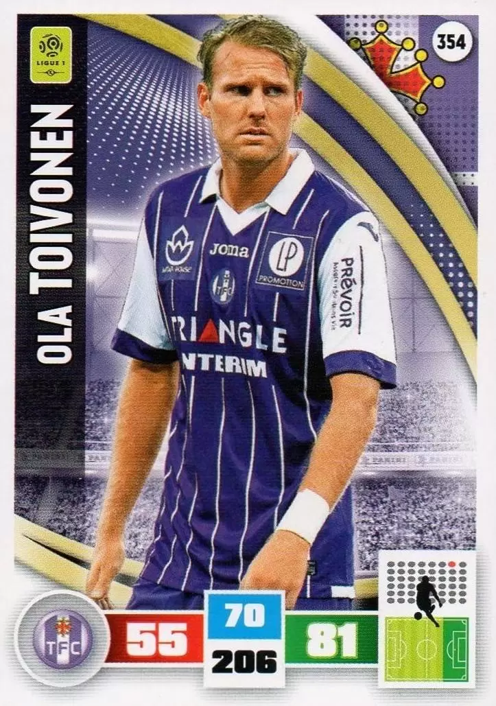Adrenalyn XL Foot 2016-2017 - Ola Toivonen - Toulouse Football Club