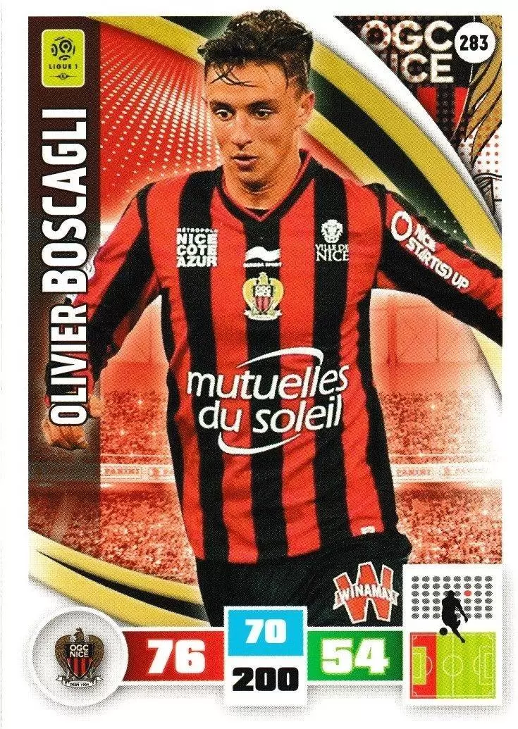 Adrenalyn XL Foot 2016-2017 - Olivier Boscagli - OGC Nice