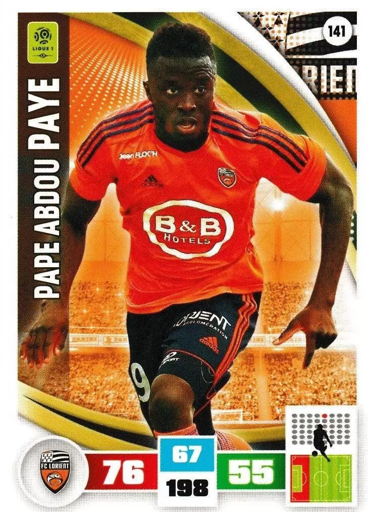Adrenalyn XL Foot 2016-2017 - Pape Abdou Paye - FC Lorient