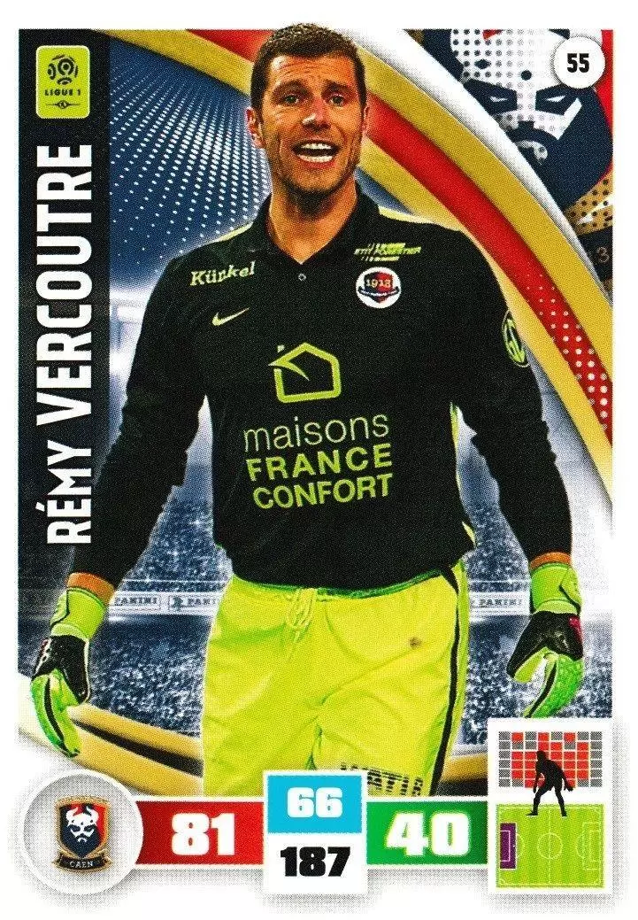 Adrenalyn XL Foot 2016-2017 - Rémy Vercoutre - Stade Malherbe Caen
