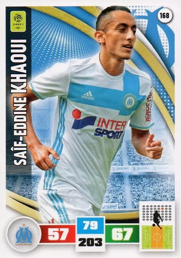 Adrenalyn XL Foot 2016-2017 - Saîf-Eddine Khaoui - Olympique de Marseille