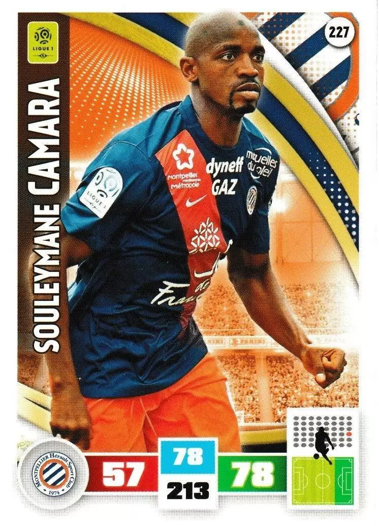 Adrenalyn XL Foot 2016-2017 - Souleymane Camara - Montpellier Herault SC