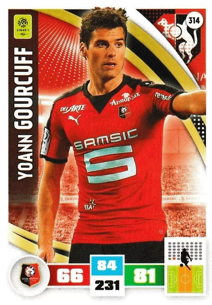 Adrenalyn XL Foot 2016-2017 - Yoann Gourcuff - Stade Rennais FC