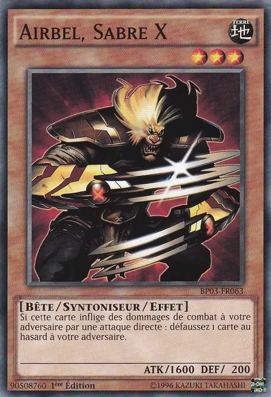 Battle Pack 3 : La Ligue des Monstres BP03 - Airbel, Sabre X