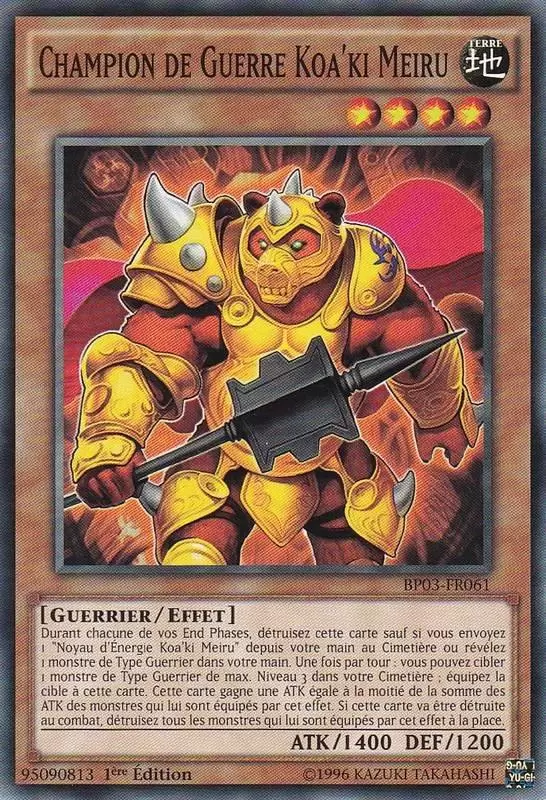 Battle Pack 3 : La Ligue des Monstres BP03 - Champion de Guerre Koa\'ki Meiru