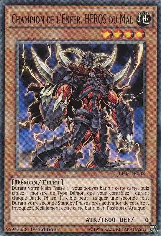Battle Pack 3 : La Ligue des Monstres BP03 - Champion de l\'Enfer, HÉROS du Mal