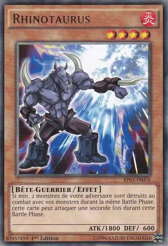 Battle Pack 3 : La Ligue des Monstres BP03 - Rhinotaurus
