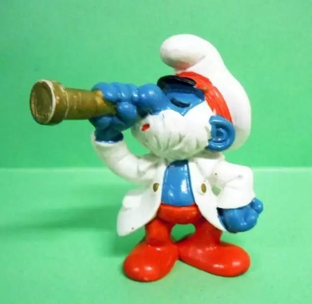 Smurfs figures Schleich - Captain Smurf in white suit