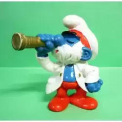 Captain Smurf in white suit