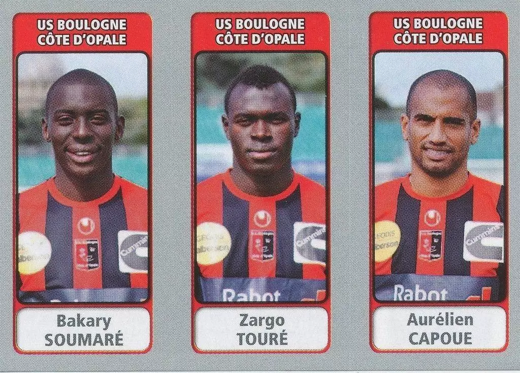 Foot 2011-12 - Bakary Soumaré / Zargo Touré / Aurélien Capoue - US Boulogne Côte d\'Opale