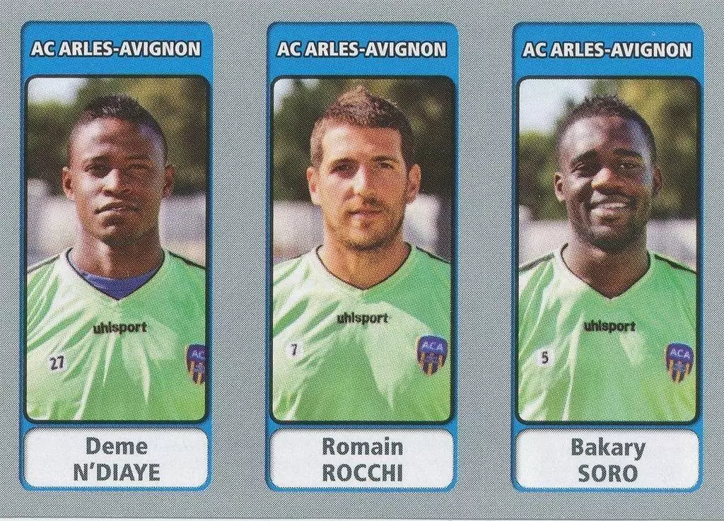 Foot 2011-12 (France) - Deme N’Diaye / Romain Rocchi / Bakary Soro - AC Arles-Avignon