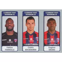 Fabien Farnolle / Cédric Bockhorni / Eugène Ekobo - Clermont Foot Auvergne 63