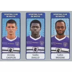 Jérémy Choplin / Sadio Diallo / Salim Moizini - Sporting Club de Bastia