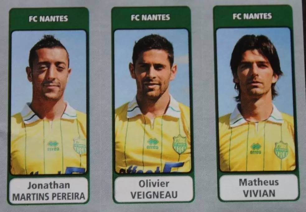 Foot 2011-12 - Jonathan Martins Pereira / Olivier Veigneau / Matheus Vivian - FC Nantes