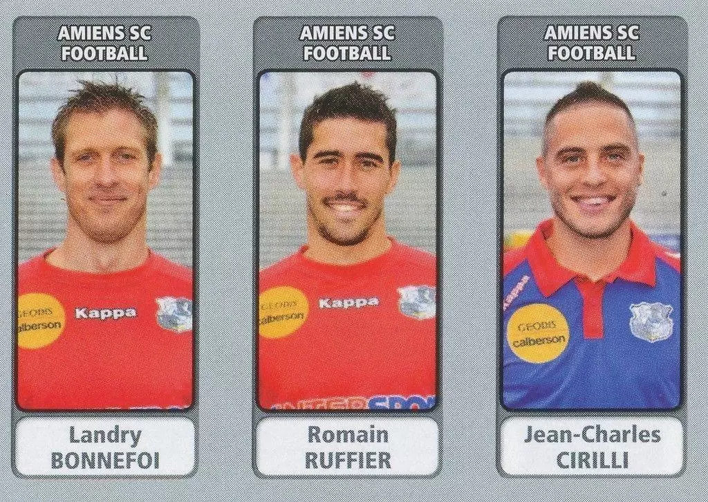 Foot 2011-12 - Landry Bonnefoi / Romain Ruffier / Jean-Charles Cirilli - Amiens SC Football