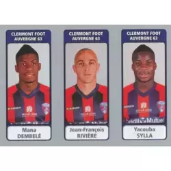 Mana Dembelé / Jean-François Rivière / Yacouba Sylla - Clermont Foot Auvergne 63