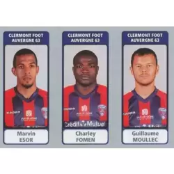 Marvin Esor / Charley Fomen / Guillaume Moullec - Clermont Foot Auvergne 63