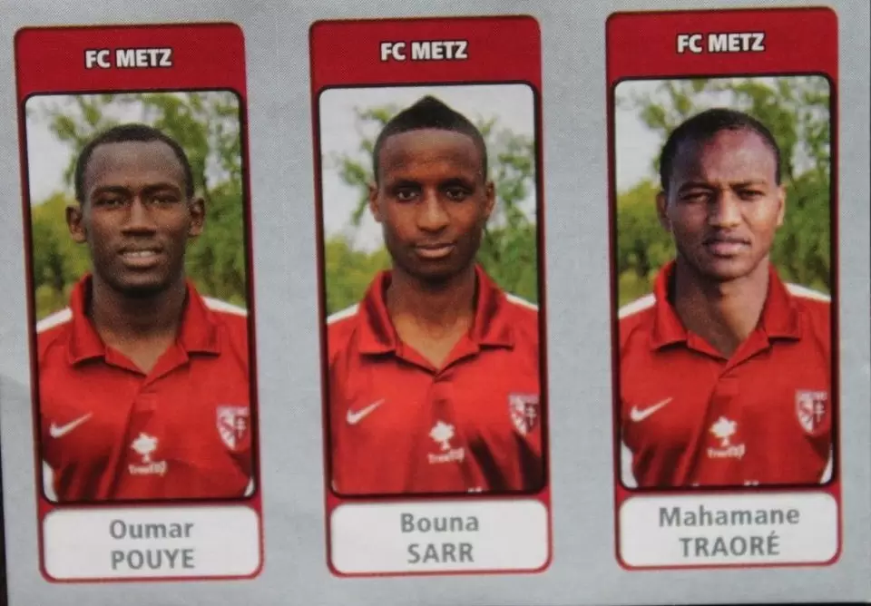 Foot 2011-12 - Oumar Pouye / Bouna Sarr / Mahamane Traoré - FC Metz
