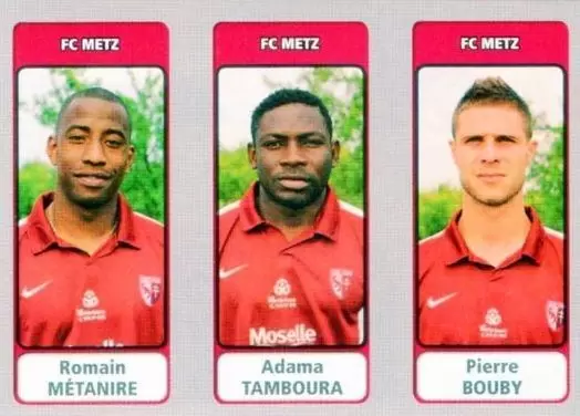 Foot 2011-12 - Romain Métanire / Adama Tamboura / Pierre Bouby - FC Metz