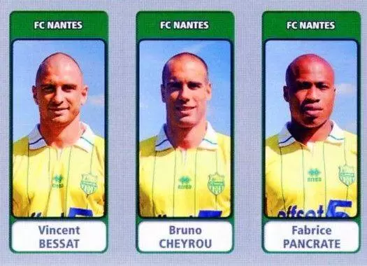 Foot 2011-12 (France) - Vincent Bessat / Bruno Cheyrou / Fabrice Pancrate - FC Nantes