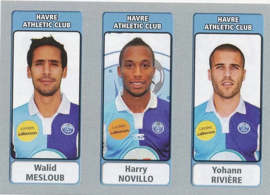 Foot 2011-12 - Walid Mesloub / Harry Novillo / Yohann Rivière - Havre Athlétic Club