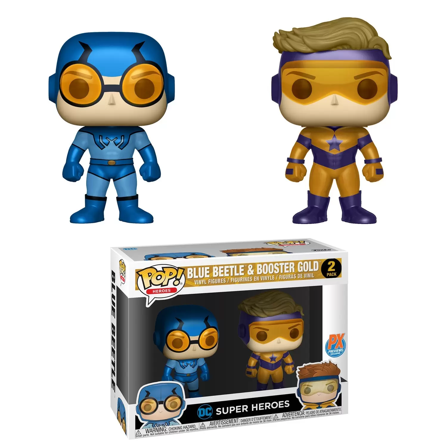 Dc Comics - Booster Gold and Blue Beetle 2 Pack - POP! Heroes 