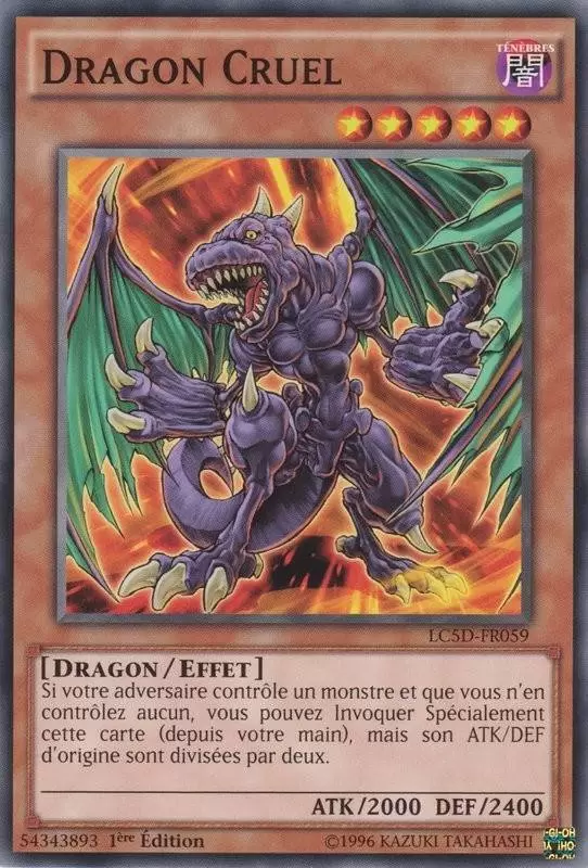 Collection Légendaire 5d\'s LC5D - Dragon Cruel