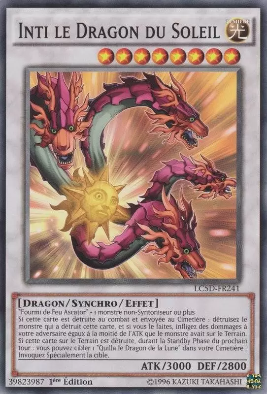 Collection Légendaire 5d\'s LC5D - Inti le Dragon du Soleil