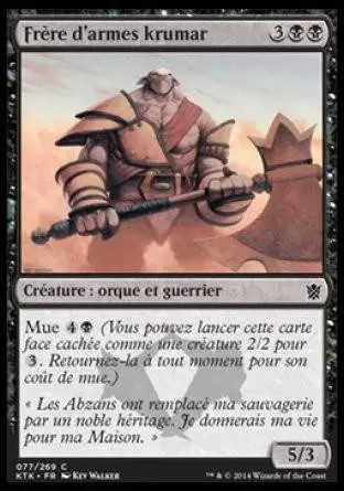 Khans de Tarkir - Frère d\'armes krumar