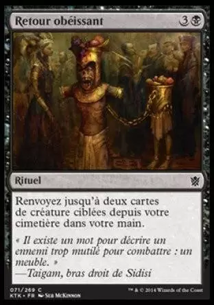 Khans de Tarkir - Retour obéissant