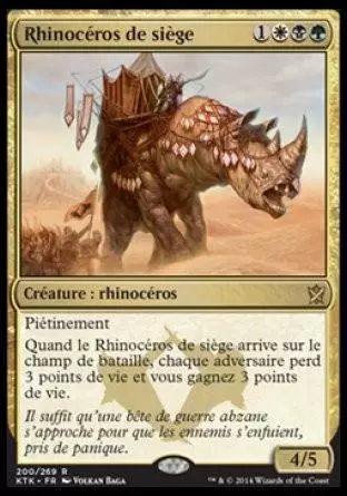 Khans de Tarkir - Rhinocéros de siège