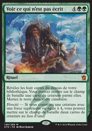 Khans de Tarkir - Voir ce qui n\'est pas écrit