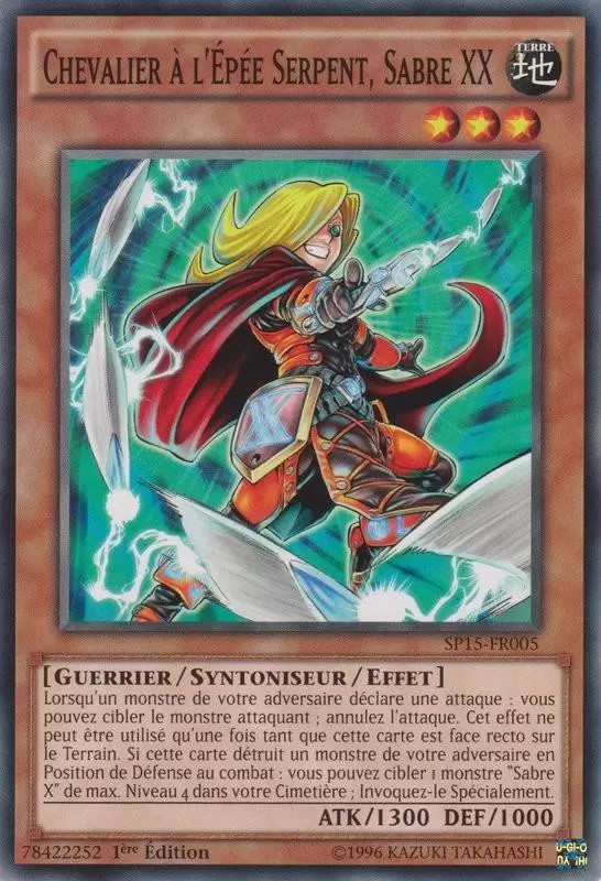 Pack Etoile Arc-V SP15 - Chevalier à l\'Épée Serpent, Sabre XX