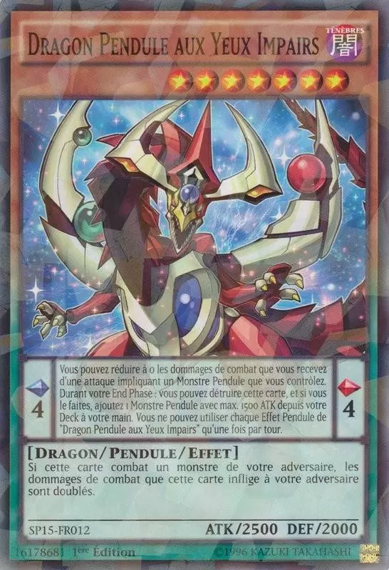 Pack Etoile Arc-V SP15 - Dragon Pendule aux Yeux Impairs
