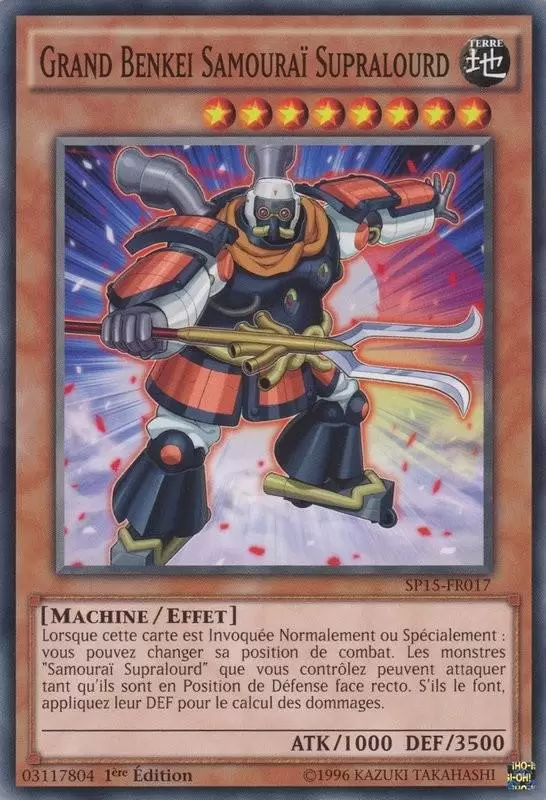 Pack Etoile Arc-V SP15 - Grand Benkei Samouraï Supralourd