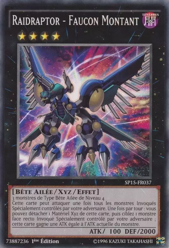Pack Etoile Arc-V SP15 - Raidraptor - Faucon Montant
