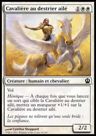 Theros - Cavalière au destrier ailé