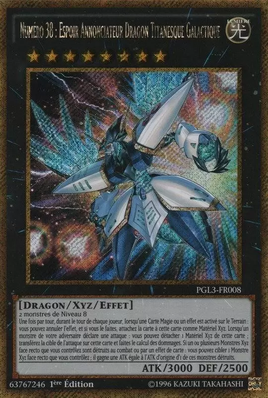 Gold Premium : Or Infini PGL3 - Numéro 38 : Espoir Annonciateur Dragon Titanesque Galactique