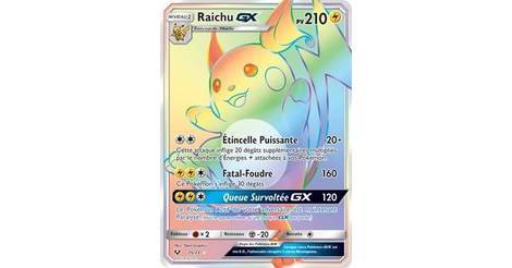 Raichu Gx Carte Pokemon 75 73 Legendes Brillantes